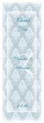 Monogram Large Vertical Rectangle Wedding Label 2x6.25